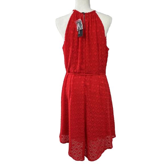 a.n.a A New Approach Cyber Red Party Holiday Dress Size Large New with Tags - Picture 3 of 16